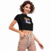 Women's Short Sleeves Mesh Crop Top | All Art Apparel - Image 2