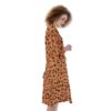 Leopard Print Women's Satin Kimono Robe - Image 3