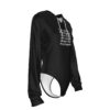 America Chose the Psychopath Women's Black Raglan Sleeve Hooded Bodysuit - Image 3