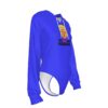 Tiny Dicktator Syndrome Blue Women's Raglan Sleeve Hooded Bodysuit - Image 3