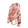 Pink Rose All-Over Print Women's Raglan Sleeve Hooded Bodysuit - Image 4