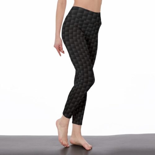 Black All-Over Print Women's Leggings - Image 2