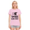 I Hit Racists Unisex O-neck Short Sleeve T-shirt | 180GSM Cotton (DTF) - Image 5