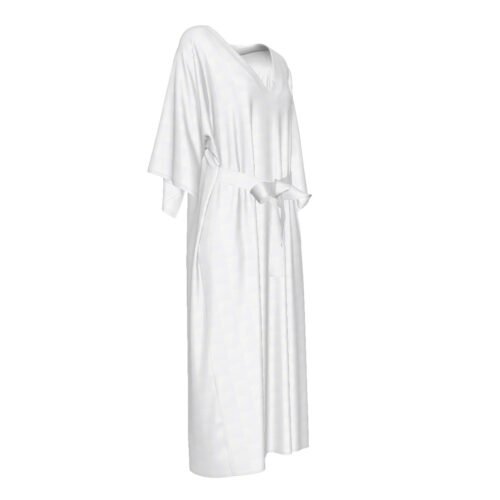 Women's White Long Dress - Image 3