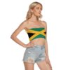 Jamaican Flag All-Over Print Women's Tube Top - Image 2