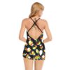 Women's Backless Festival Romper With Black Straps - Image 4