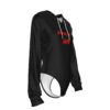 You Can Do It Mofo Women's Black Raglan Sleeve Hooded Bodysuit - Image 3