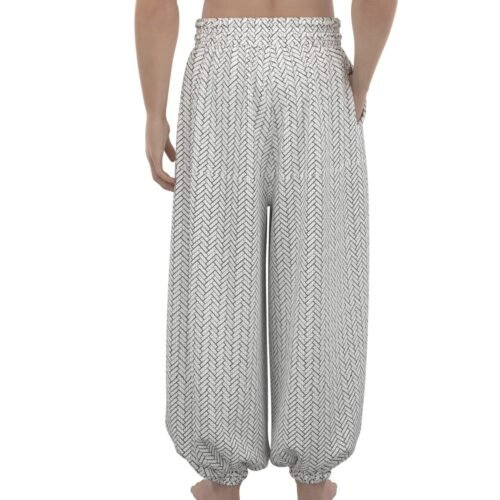 Herringbone Unisex Lantern Pants - Image 4