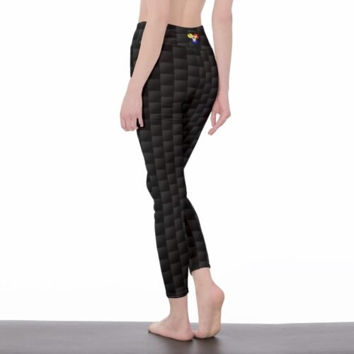 Black All-Over Print Women's Leggings - Image 3