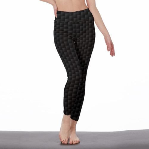 Black All-Over Print Women's Leggings