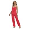 Red All-Over Print Women's Cami Pajamas Set - Image 3