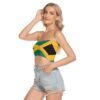 Jamaican Flag All-Over Print Women's Tube Top - Image 3