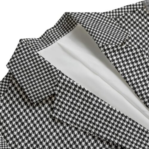 Houndstooth Women's Leisure Blazer - Image 3