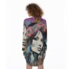 Scepter and Stash Silhouette All-Over Print Women's Casual Loose Long Sleeve Dress With Pocket - Image 3