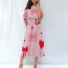 Valentine's Day Love Women's Knee-Length Dress - Image 2