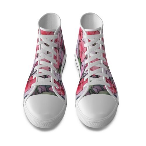 Pastel Floral Women's Canvas Shoes - Image 2