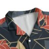 Geometric Floral Classic Hawaiian shirt with a Roman collar - Image 3