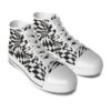 Psychedelic Checkered Women's Canvas Shoes - Image 2