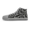 Psychedelic Checkered Women's Canvas Shoes - Image 5