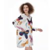 The Royal Hoard Robe All-Over Print Women's Casual Loose Long Sleeve Dress With Pocket - Image 2