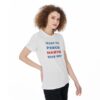 Want to Punch Nazis All-Over Print Round Neck T-Shirt - Image 2