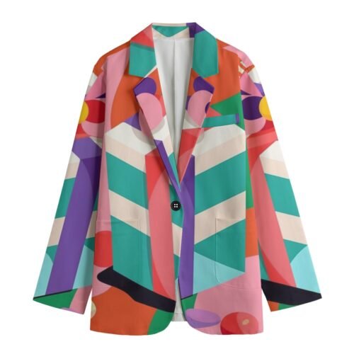 I Am the Gift All-Over Print Women's Leisure Blazer - Image 4