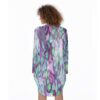 The Regal Reliquary All-Over Print Women's Casual Loose Long Sleeve Dress With Pocket - Image 3