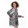 The Hands-Free Hustler All-Over Print Women's Casual Loose Long Sleeve Dress With Pocket - Image 2