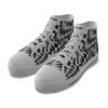 Psychedelic Checkered Women's Canvas Shoes - Image 4