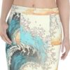 Waves Art Half-Length Hip Wrap Skirt - Image 5