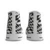 Psychedelic Checkered Women's Canvas Shoes - Image 6