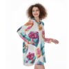 The Utility Glamour Dress All-Over Print Women's Casual Loose Long Sleeve Dress With Pocket - Image 2