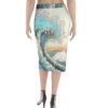 Waves Art Half-Length Hip Wrap Skirt - Image 4