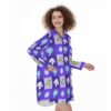 Pockets of Providence All-Over Print Women's Casual Loose Long Sleeve Dress With Pocket - Image 2