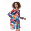 Stash ‘n’ Twirl Delight All-Over Print Women's Casual Loose Long Sleeve Dress With Pocket - Image 2