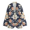 Floral Print Flower All-Over Print Women's Leisure Blazer - Image 4