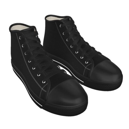 Men's Black Sole Canvas Shoes - Image 4