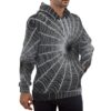 Classic Black Hoodie with Spiderwebs design - Image 2