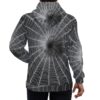 Classic Black Hoodie with Spiderwebs design - Image 3