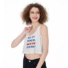 Want to Punch Nazis All-Over Print Crop-Tank Top - Image 3