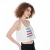 Want to Punch Nazis All-Over Print Crop-Tank Top - Image 2