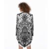 The Hands-Free Hustler All-Over Print Women's Casual Loose Long Sleeve Dress With Pocket - Image 3