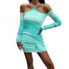 Aqua Wave Women's Halter Lace-up Dress - Image 3