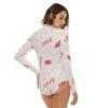 Love and Hearts Sweater Bodysuit Feature with Turtleneck - Image 3