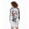 The Countess of Convenience All-Over Print Women's Casual Loose Long Sleeve Dress With Pocket - Image 3