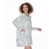 The Majestic Marquise All-Over Print Women's Casual Loose Long Sleeve Dress With Pocket - Image 2