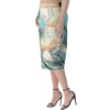 Waves Art Half-Length Hip Wrap Skirt - Image 2