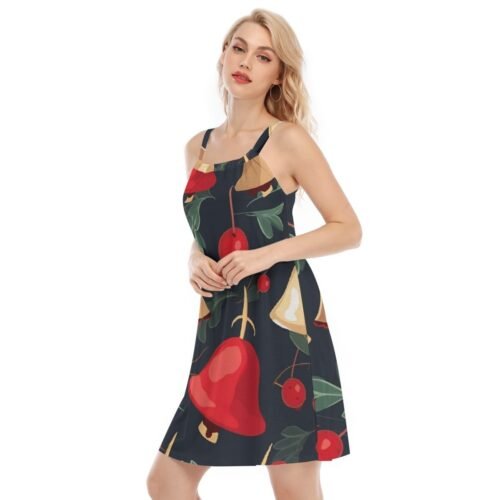 Christmas Bells Women's Sleeveless Cami Dress - Image 2