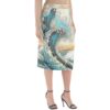 Waves Art Half-Length Hip Wrap Skirt - Image 3