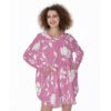 Clutch-Free and Fancy All-Over Print Women's Casual Loose Long Sleeve Dress With Pocket - Image 2